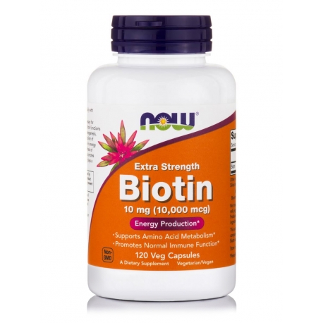 Biotin 10 mg (10,000 mcg) Veg Capsules