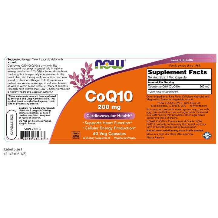 CoQ10 200 mg Veg Capsules