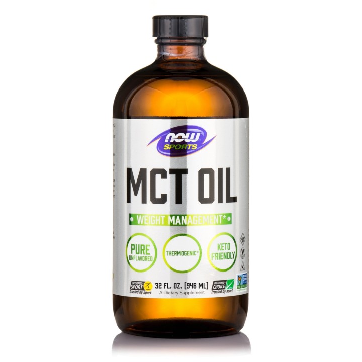 MCT Oil Liquid in Plastic Bottle