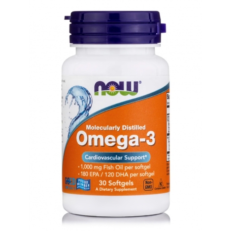 Omega-3, Molecularly Distilled Softgels