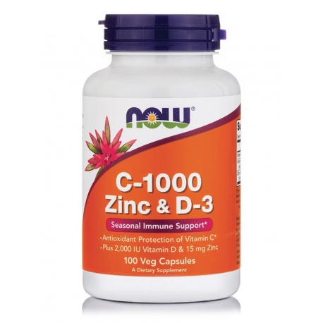 C-1000 Zinc & D-3 Veg Capsules