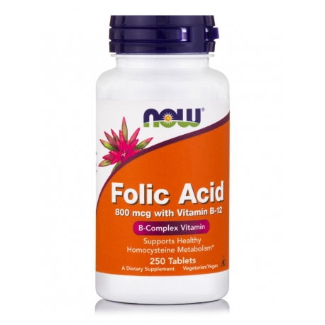 Folic Acid 800 mcg with Vitamin B-12 Tablets