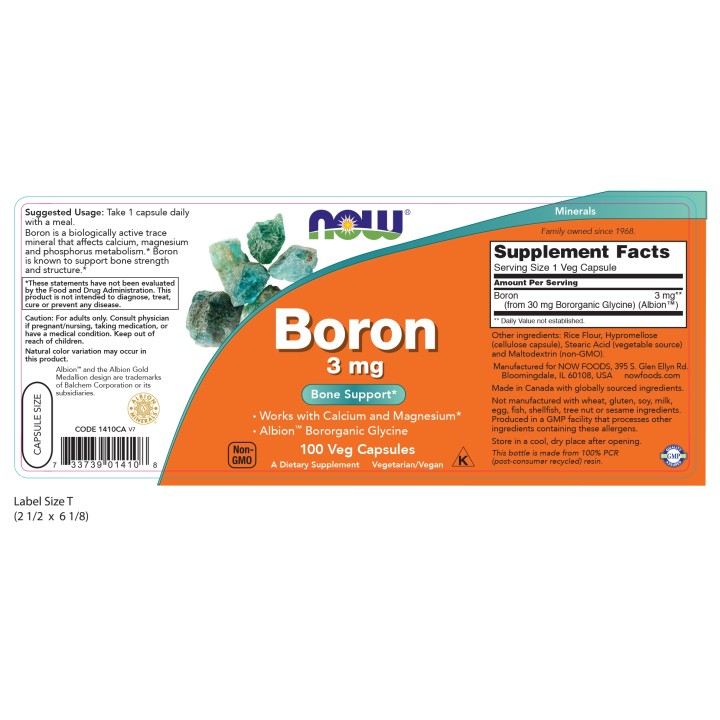 Boron 3 mg Veg Capsules