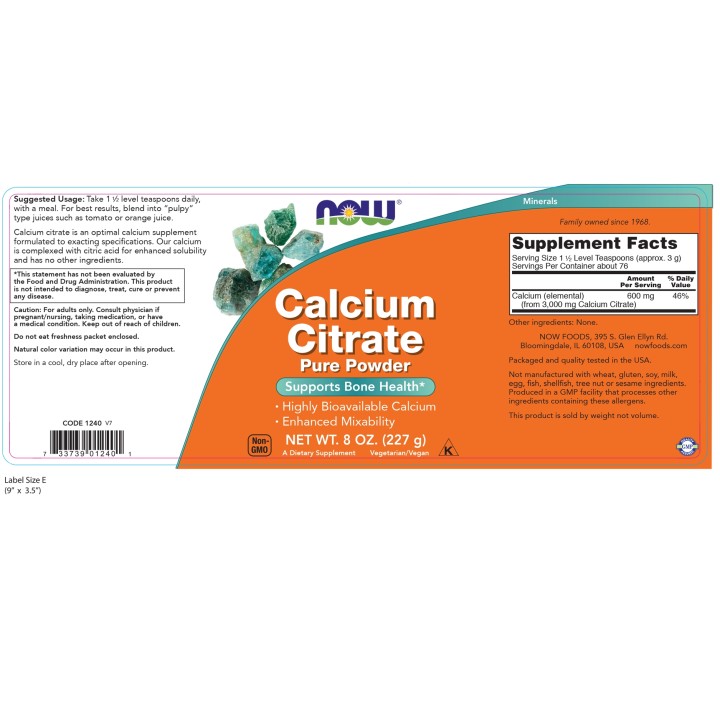 Calcium Citrate Pure Powder