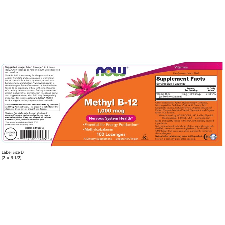 Methyl B-12 1,000 mcg Lozenges