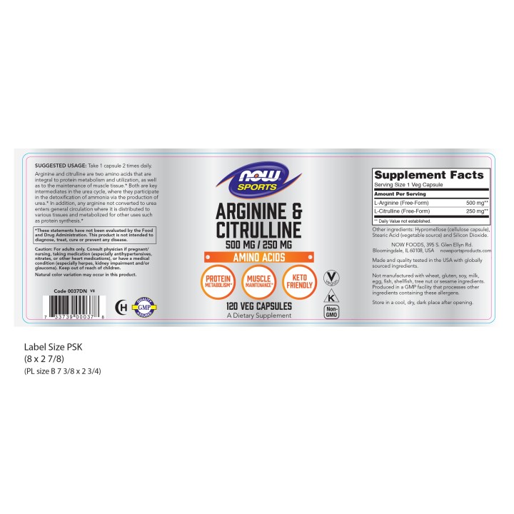 Arginine & Citrulline Veg Capsules