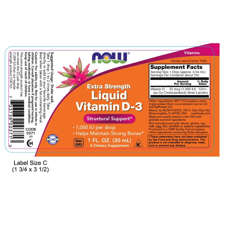 Vitamin D-3 Extra Strength Liquid