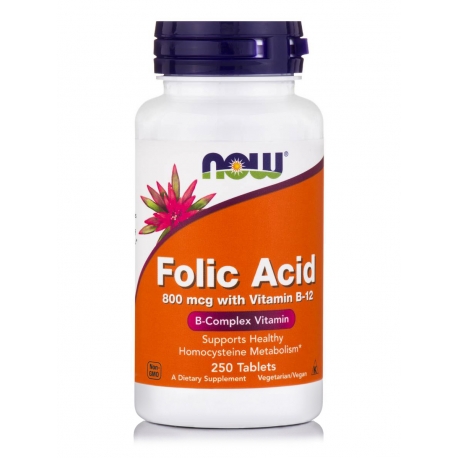 Folic Acid 800 mcg with Vitamin B-12 Tablets