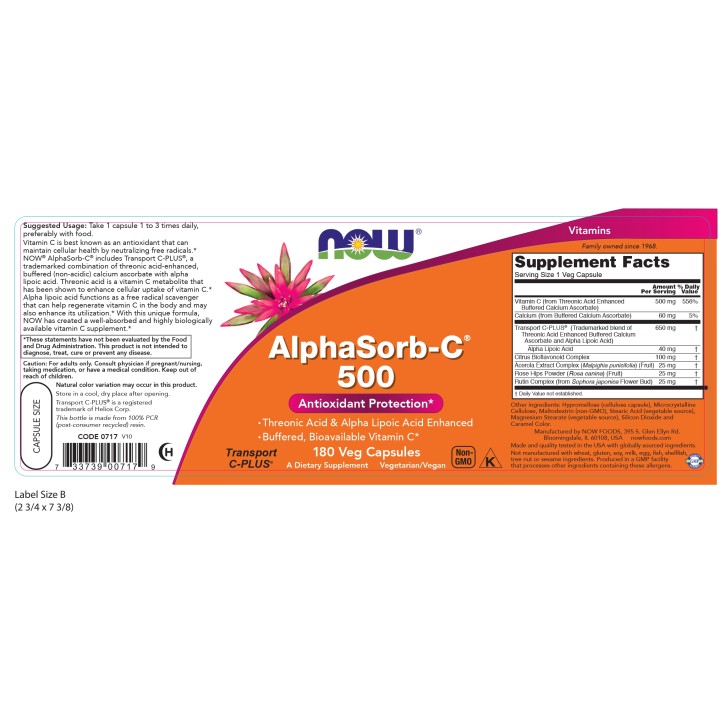 AlphaSorb-C® 500 mg Veg Capsules