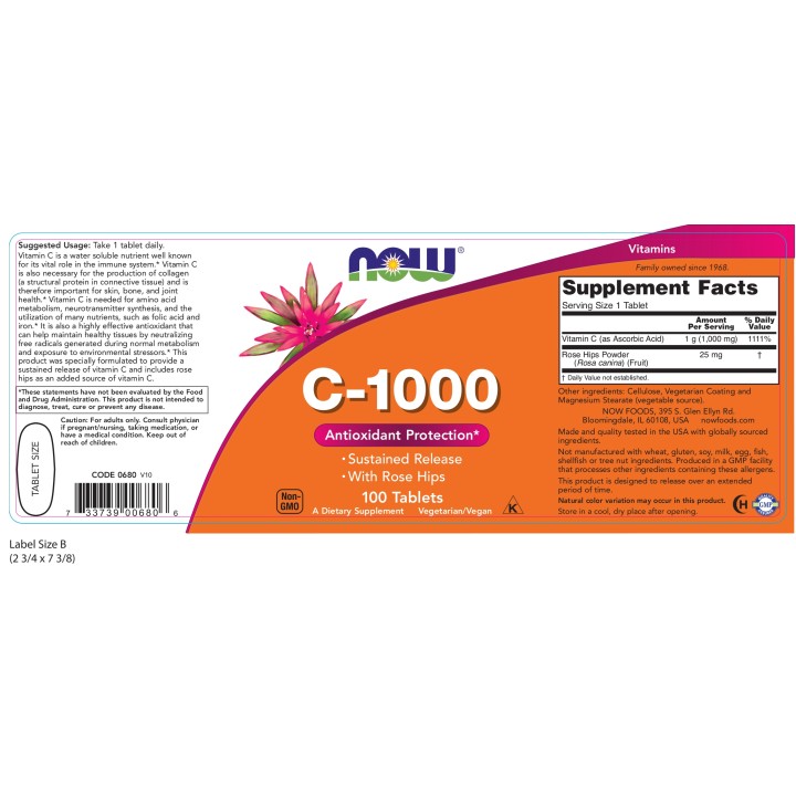 Vitamin C-1000 Sustained Release Tablets