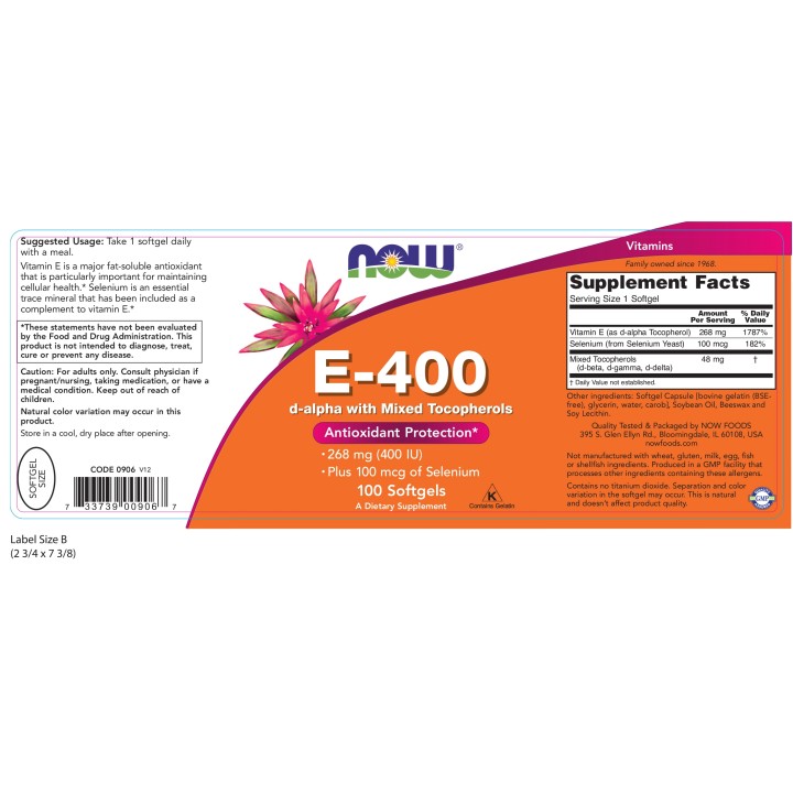 Vitamin E-400 Softgels