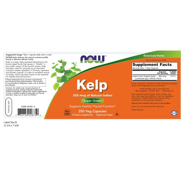 Kelp 325 mcg Veg Capsules