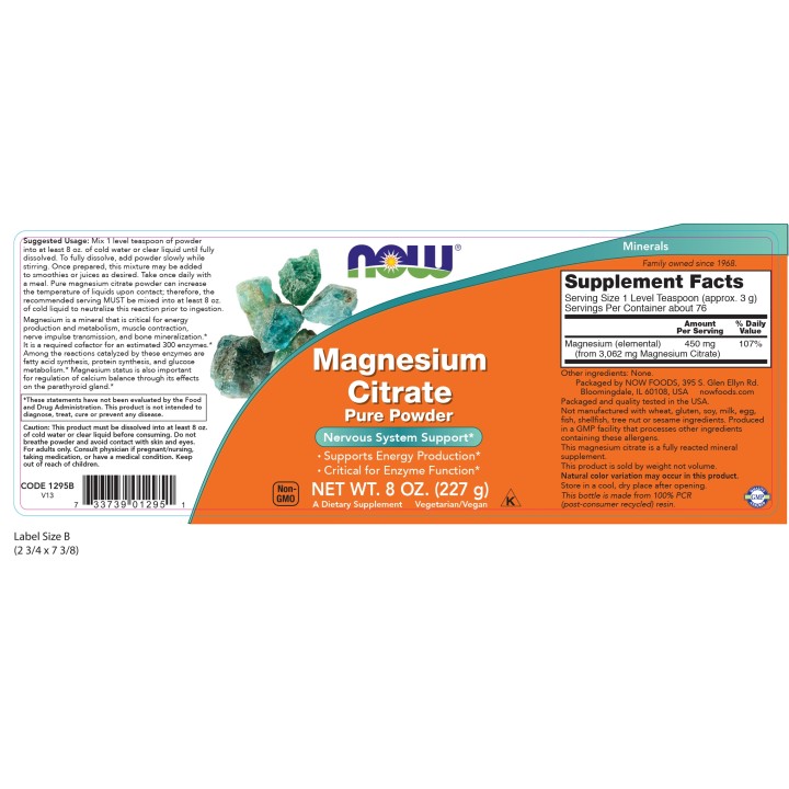 Magnesium Citrate Pure Powder