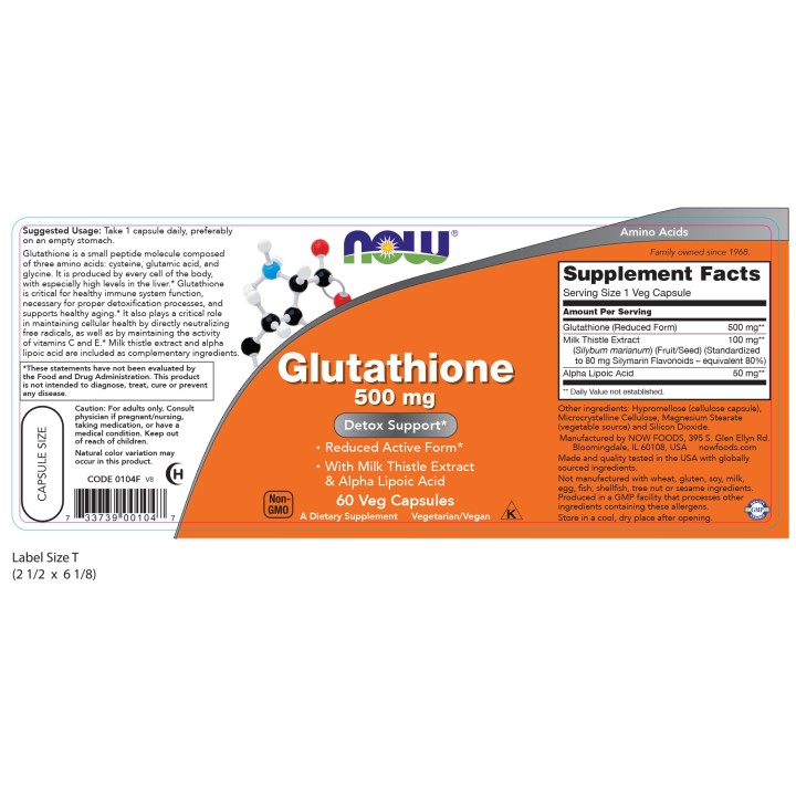 Glutathione 500 mg Veg Capsules