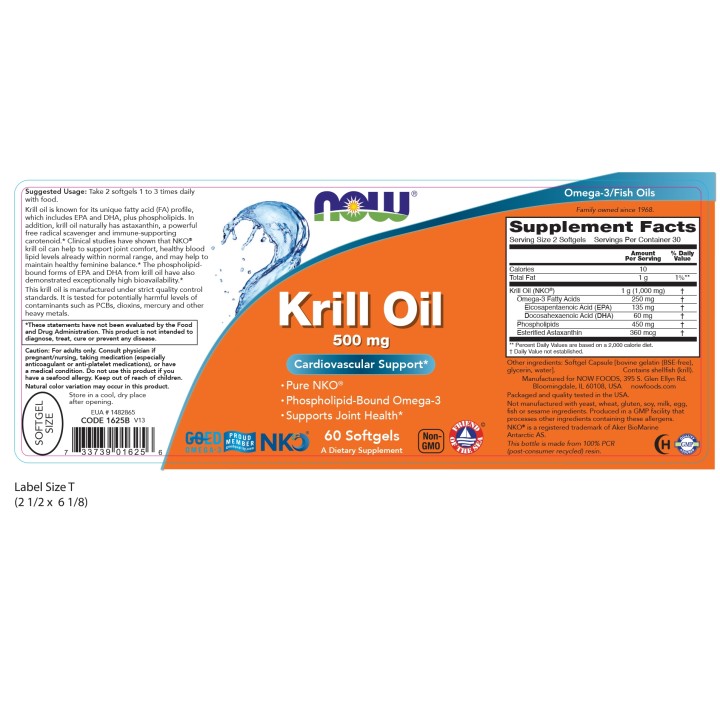 Krill Oil 500 mg Softgels
