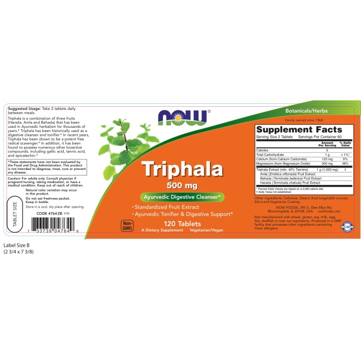 Triphala 500 mg Tablets