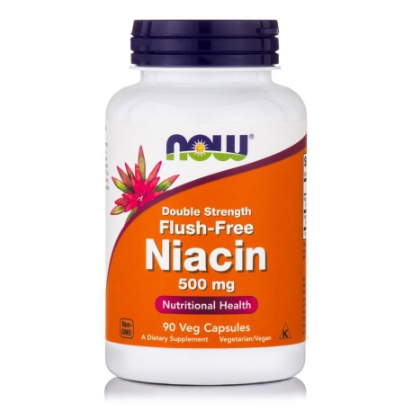 Niacin 500 mg, Double Strength Flush-Free Veg Capsules