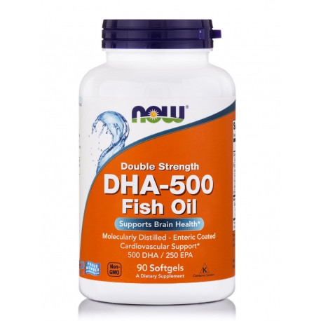 DHA-500 Fish Oil, Double Strength 90 Softgels