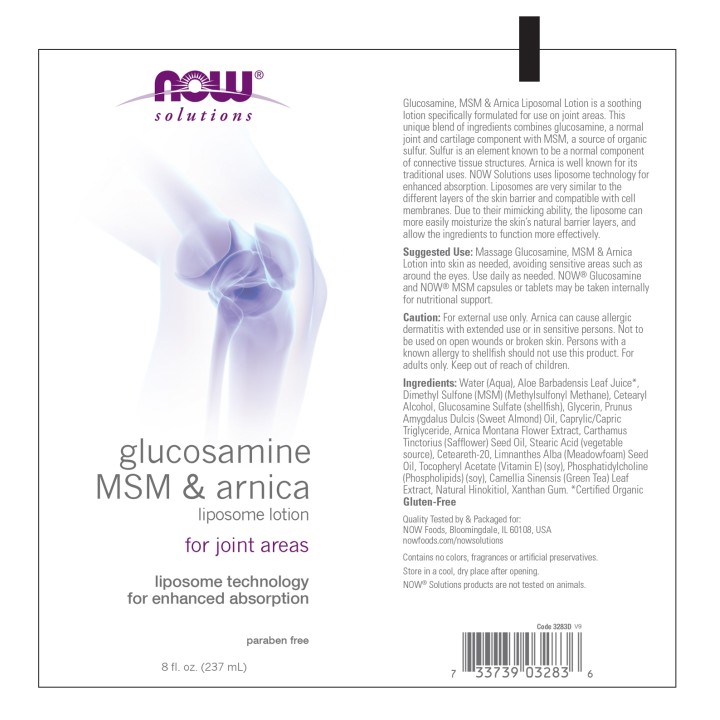 Glucosamine, MSM & Arnica Liposome Lotion