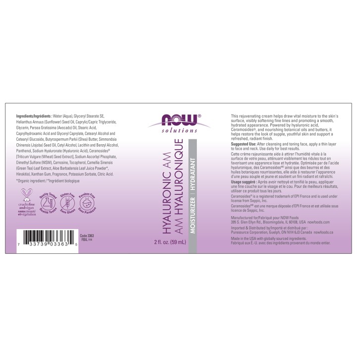 Hyaluronic Acid AM Moisturizer