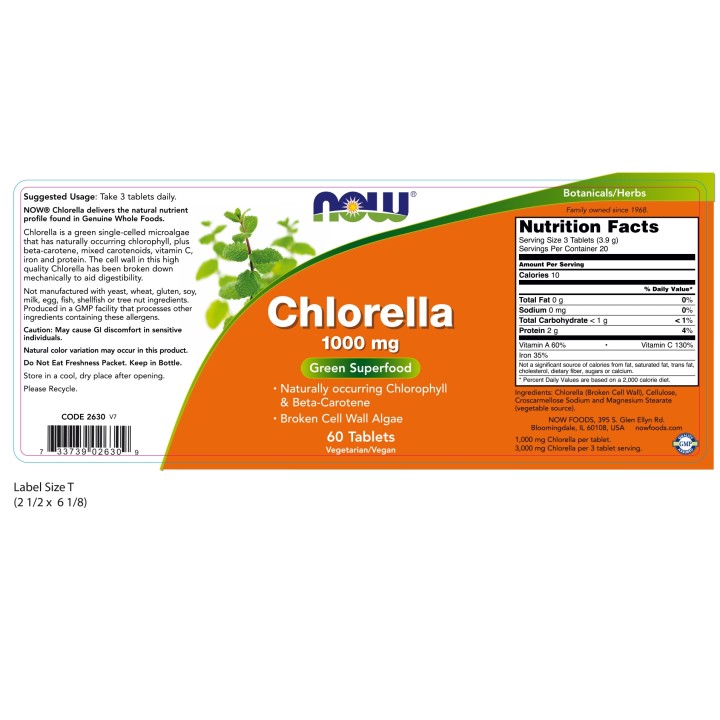 Chlorella 1000 mg Tablets