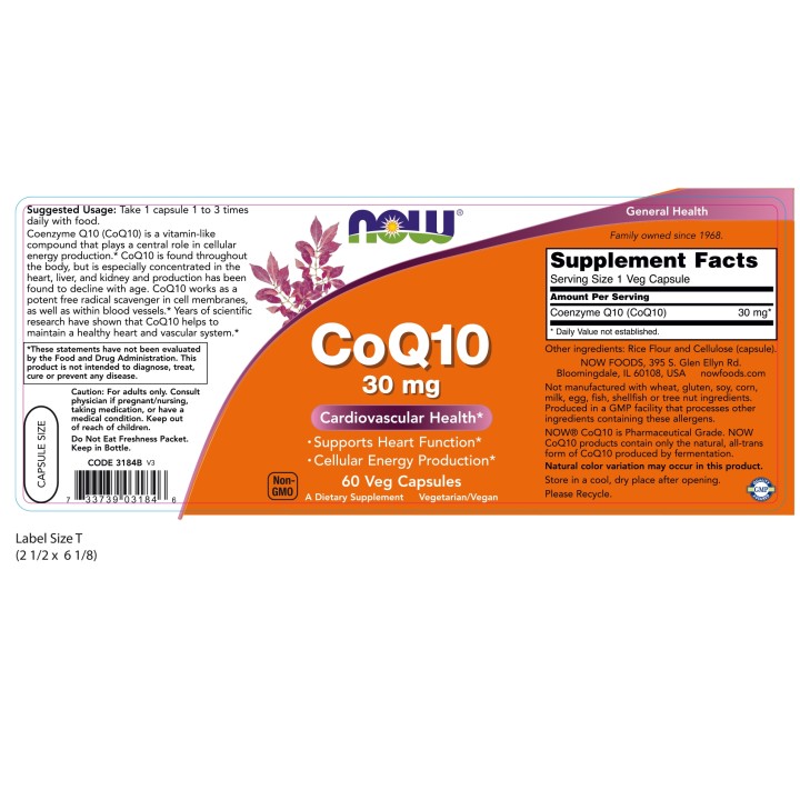 CoQ10 30 mg Veg Capsules
