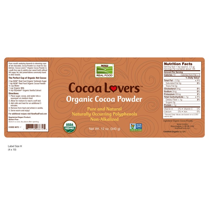 Cocoa Powder, Certified Organic