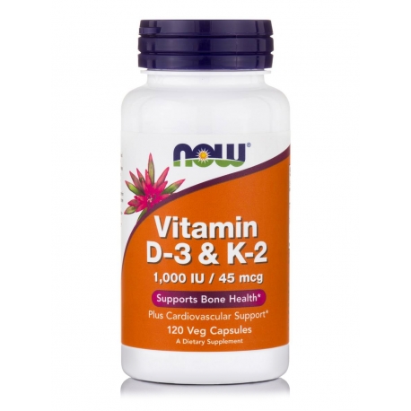 Vitamin D-3 & K-2 Veg Capsules